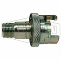 Dixon Dual-Lock P Series Thor Interchange Quick Disconnect Coupler with Knurled Flanged Sleeve, 3/4 in No 4PM6-FS